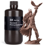 8K Standard Resin 1kg Red Clay