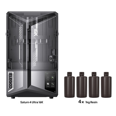 Saturn 4 Ultra 16K 3D Printer with Resin Starter Bundle
