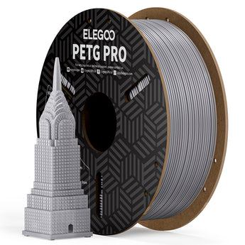 PETG PRO Filament 1KG Grey with Model