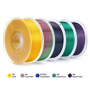 PLA Silk 5-Color Filament Bundle-Pack B