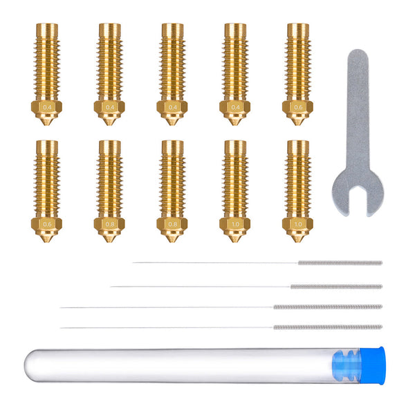 Elegoo Multi-Size Brass Nozzle Kit for Neptune 4 Plus/4 Max